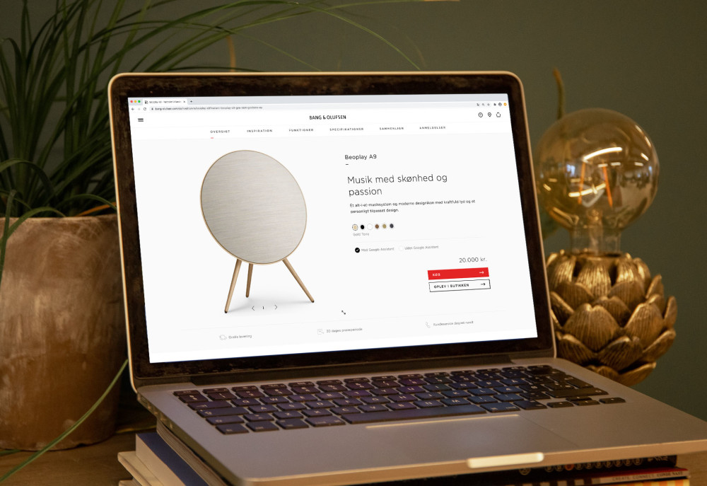 Bang & Olufsen product page