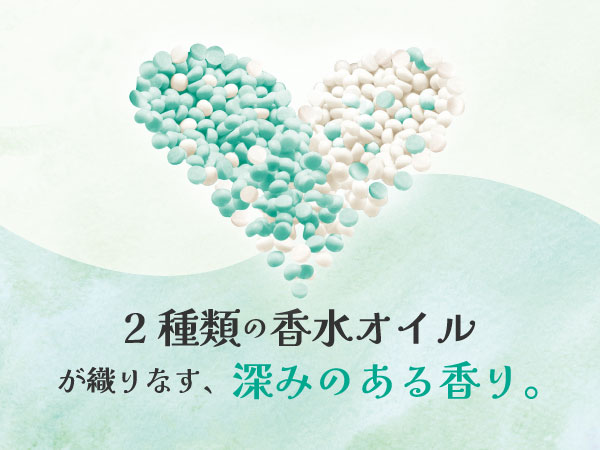 2種類の香水オイルが織りなす、深みのある香り。