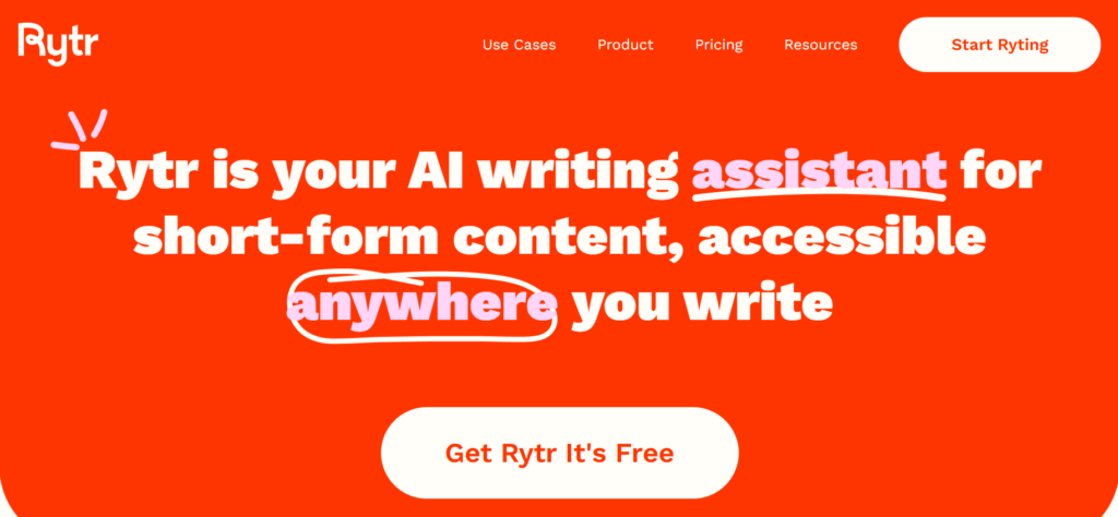 Rytr Screenshot