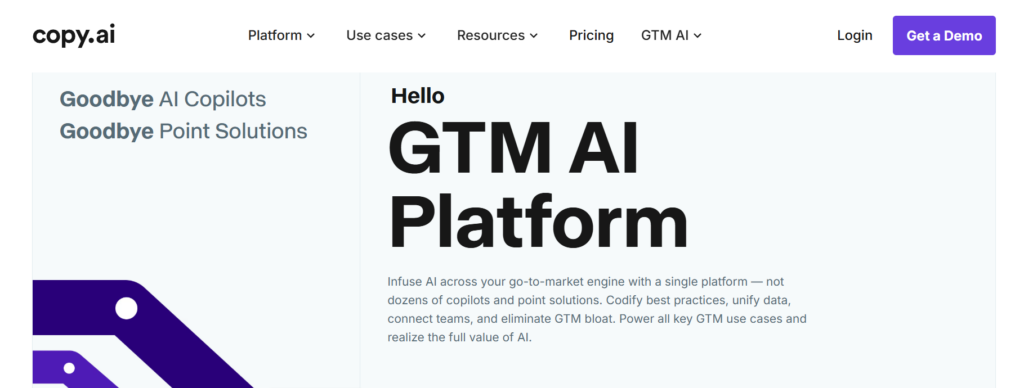 Copy.ai Screenshot