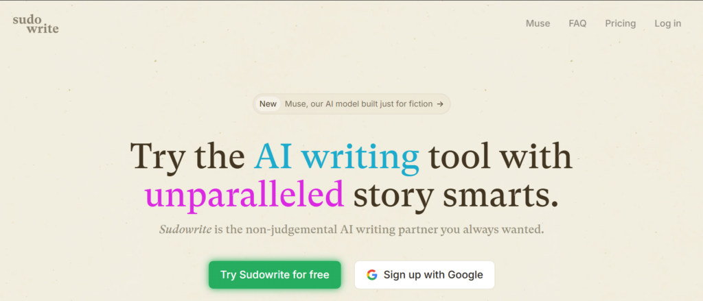 Sudowrite Screenshot