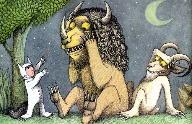 Where the Wild Things Are book page
