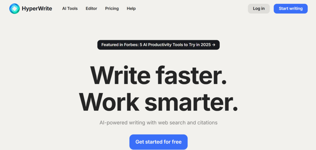 HyperWrite Screenshot