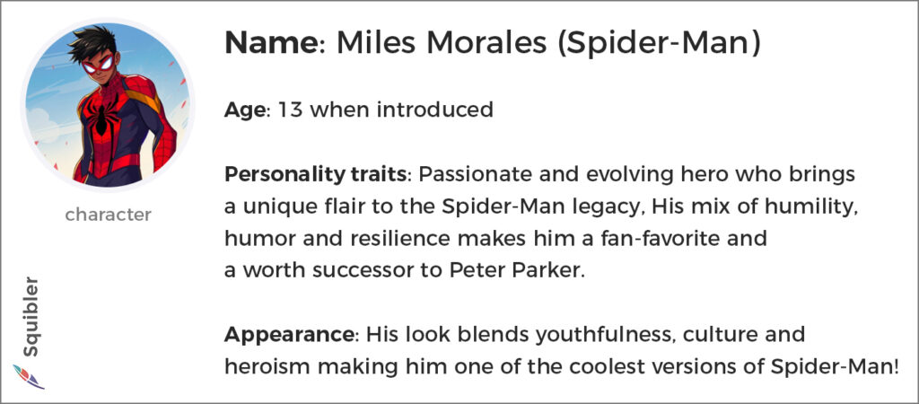 Miles Morales character description