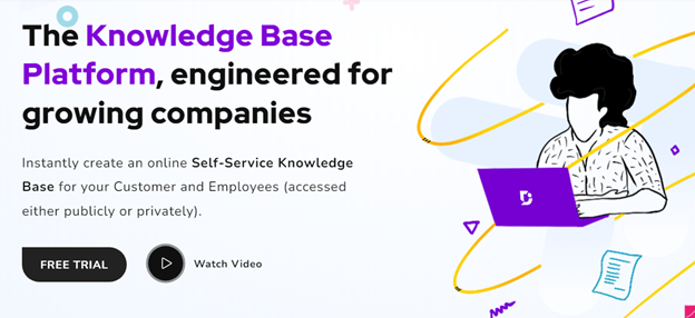 Document360 home page