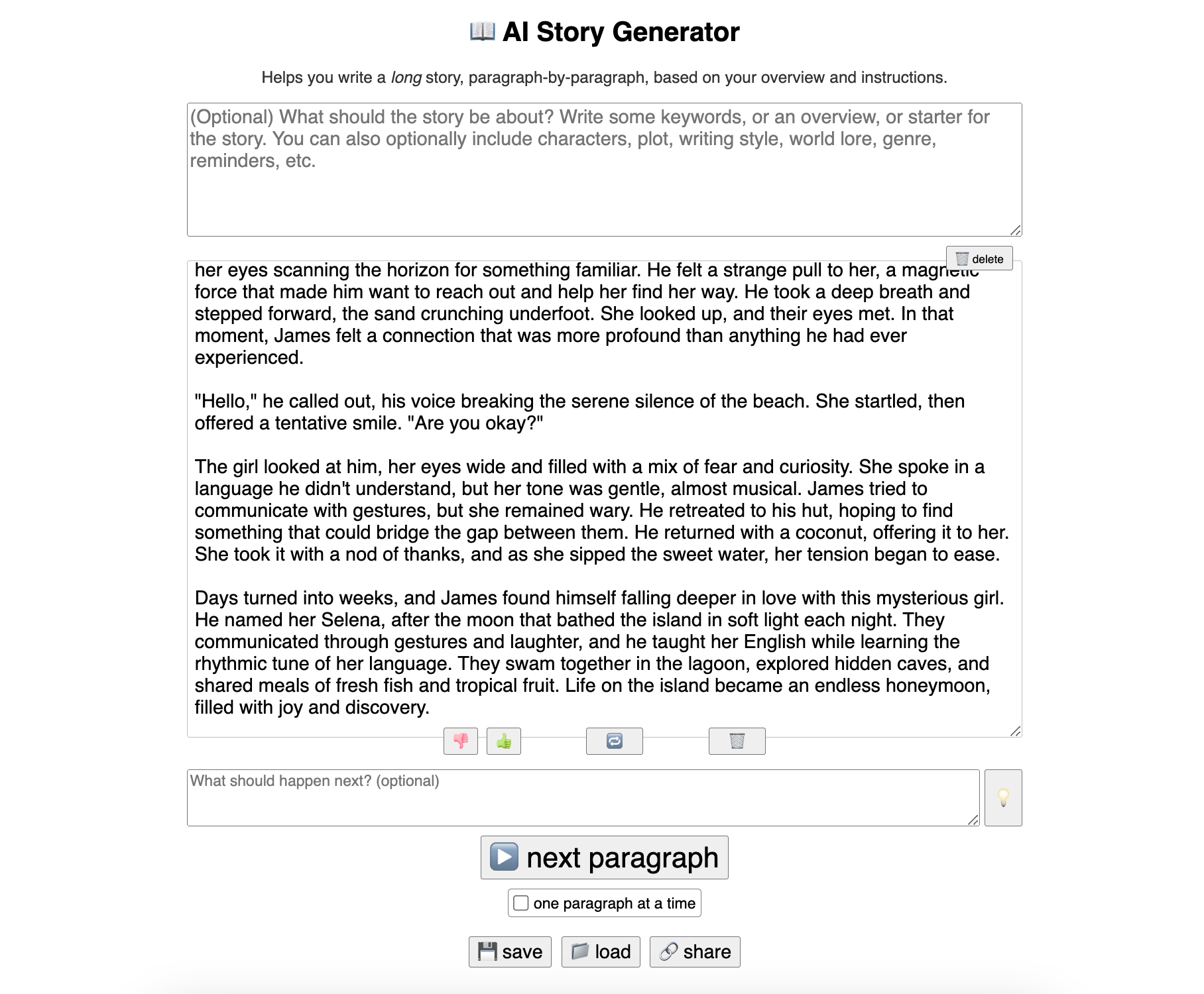 AI Story generator - perchance