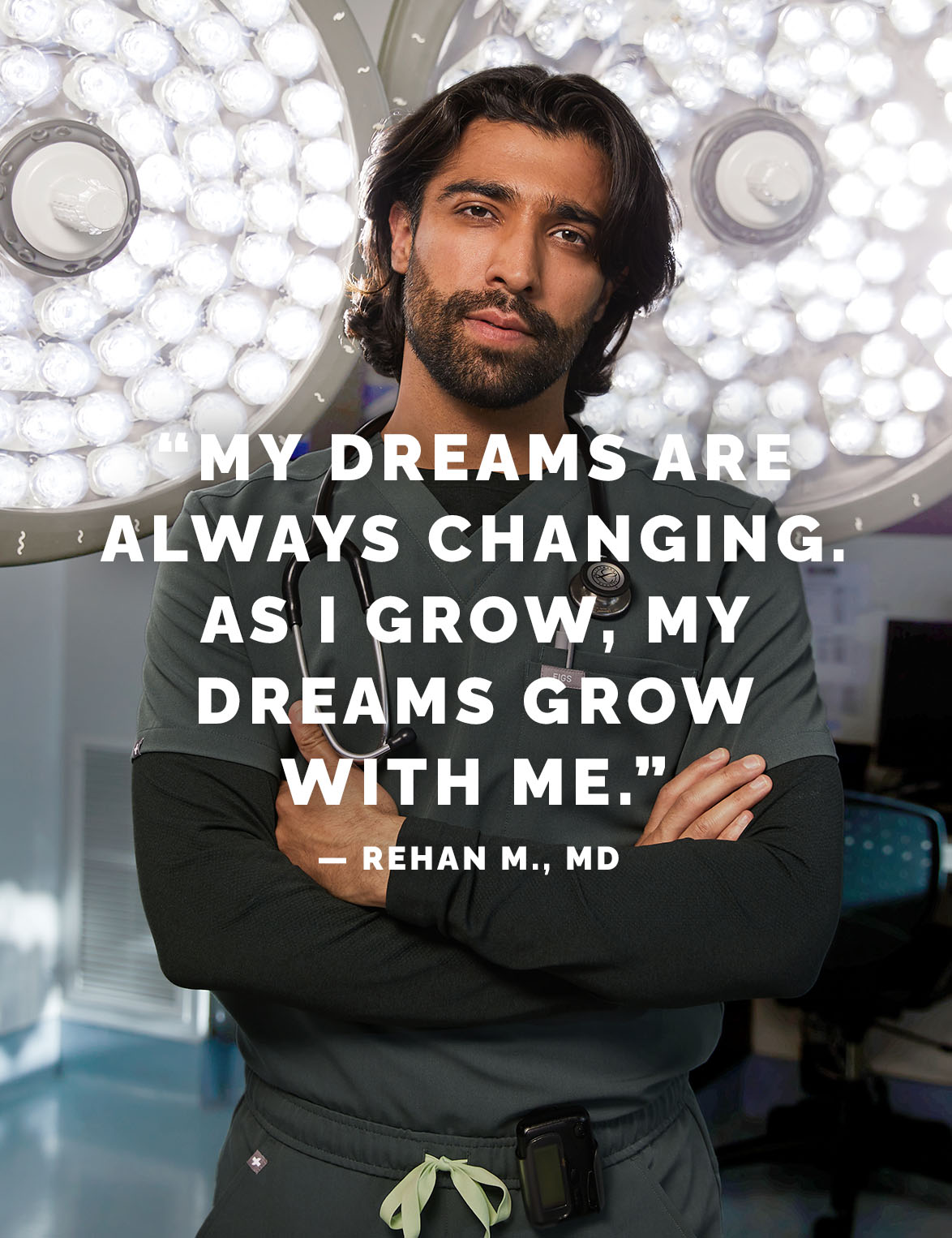 DREAM IT. DO IT. REPEAT. In Bonsai — a NEW power neutral available in Core and Limited Edition Scrub styles.