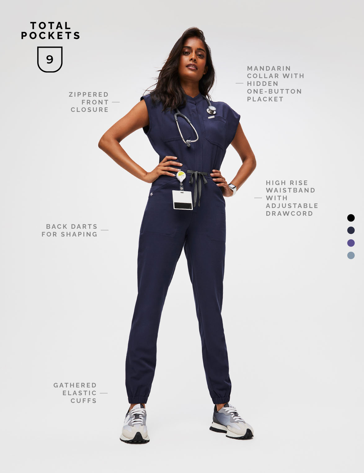 THE ONE. THE ONLY. SCRUBJUMPSUIT™. Your favorite one and done instant uniform is BACK in four new colors!