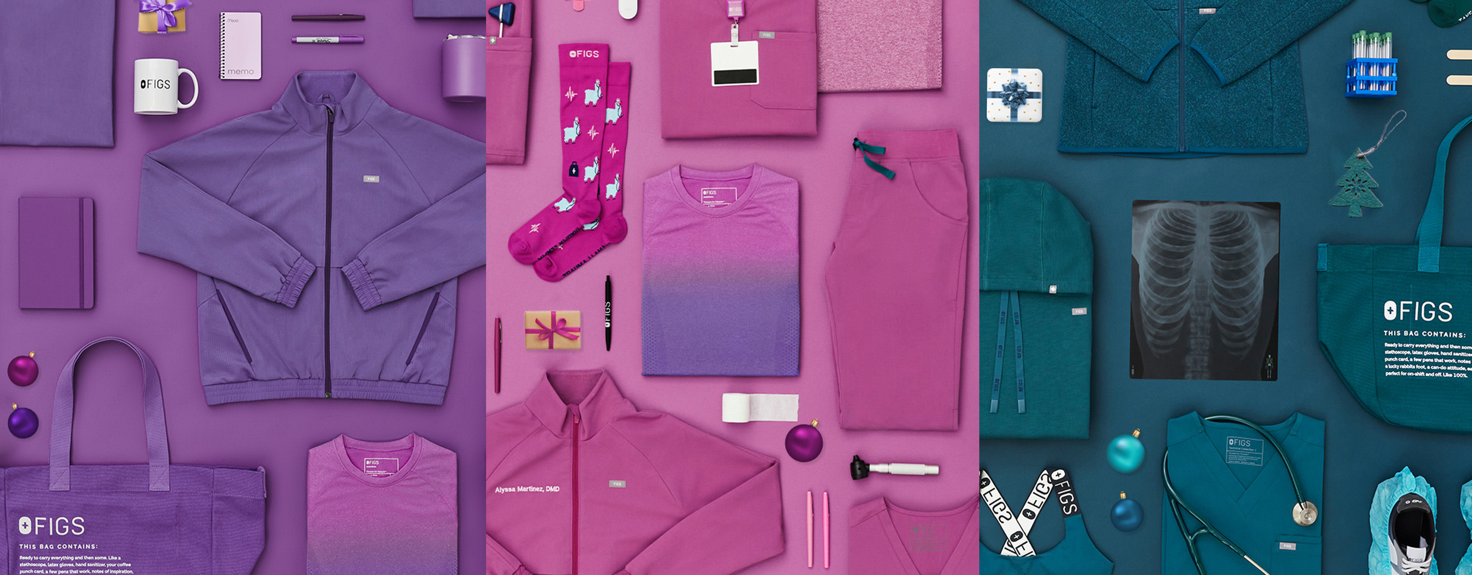 Amethyst + Bright Fuchsia + Caribbean Blue