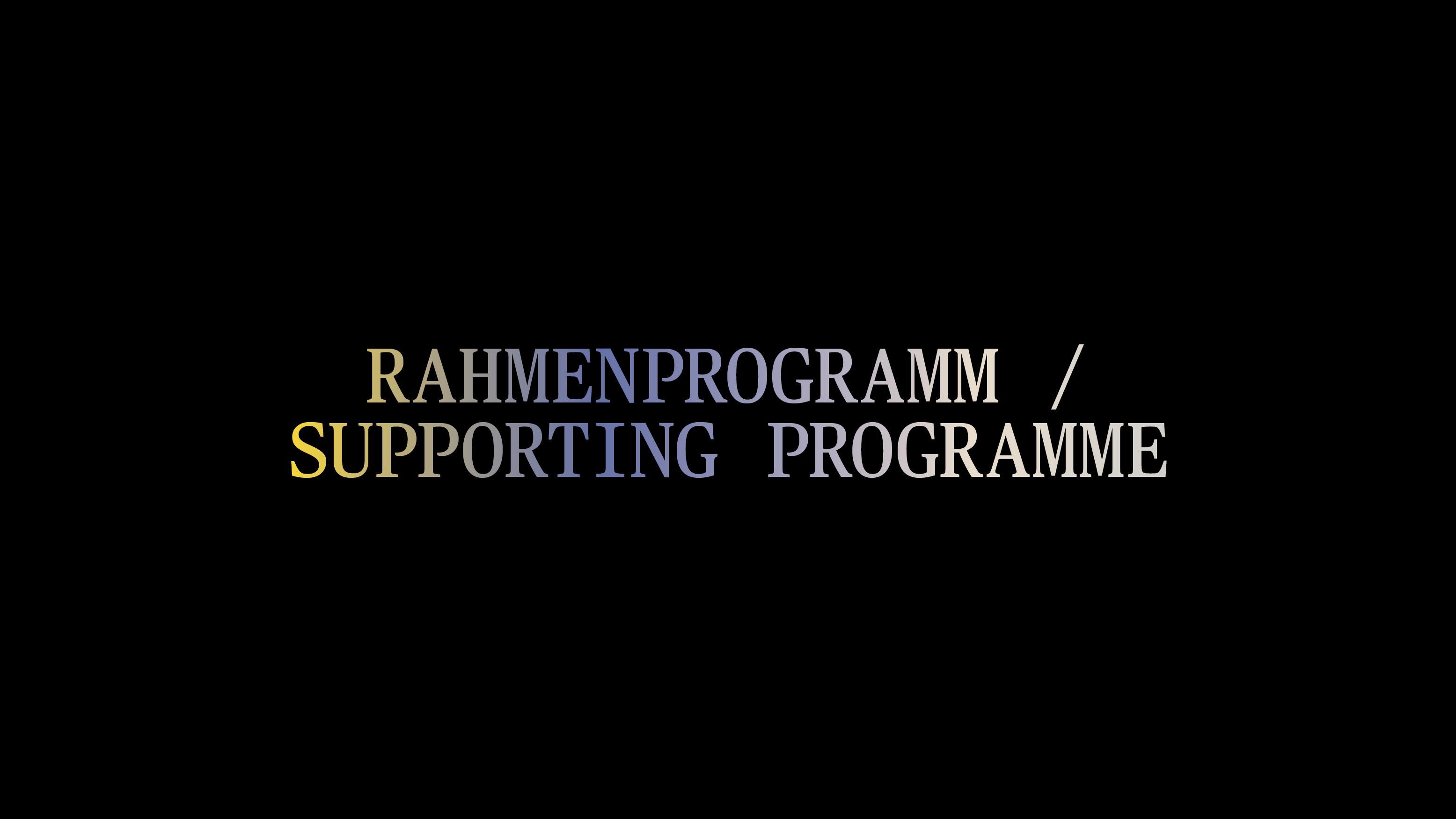 SUPPORTING PROGRAMME