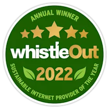 Whistleout - Sustainable Internet Provider of the year award 2022