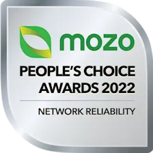 Mozo - Network Reliability award 2022