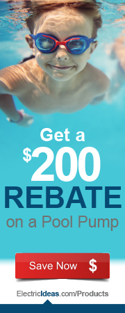 Get a $200 rebate on a pool pump. Save Now