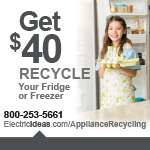 Get $40! Recycle your frdige or freezer.