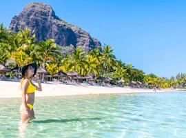 Mauritius - palme, spiaggia bianca e mare cristallino