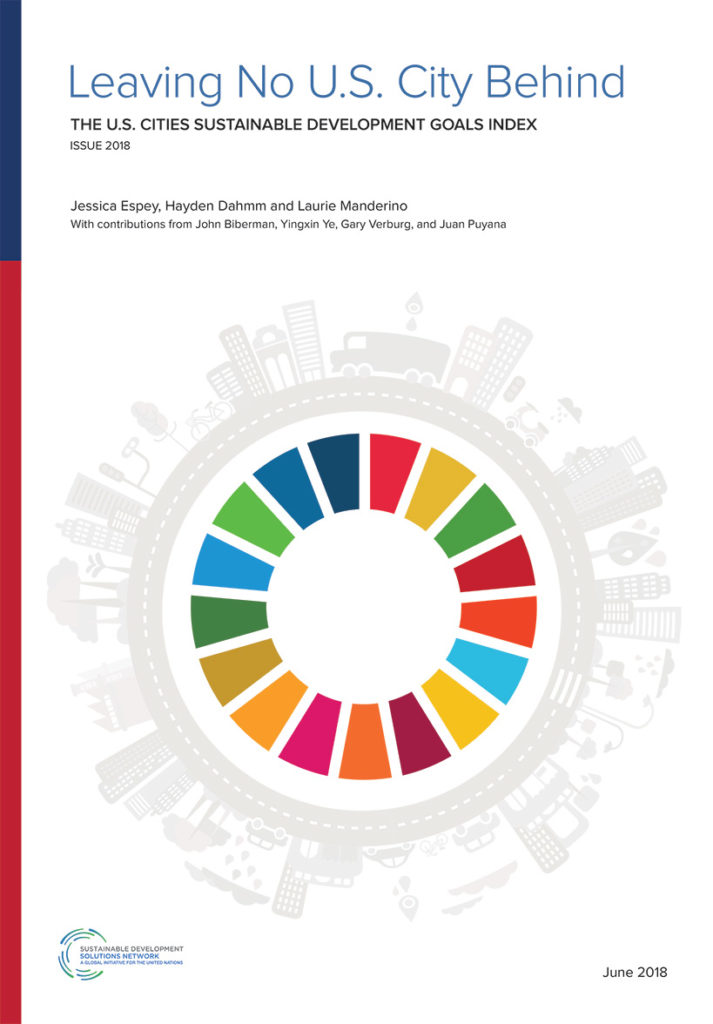 USA Cities SDG Index Report Cover