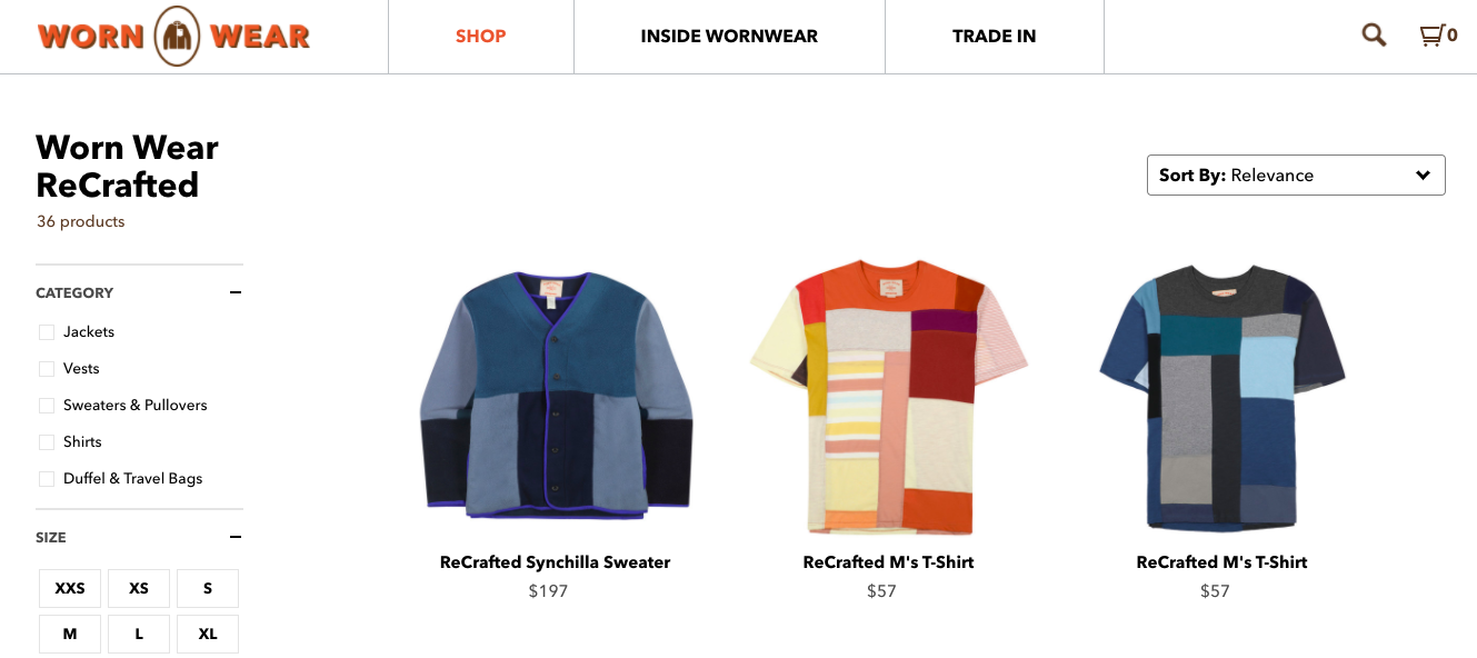 worn wear recrafted collection