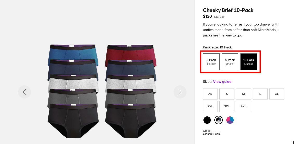 bundle example - Meundies
