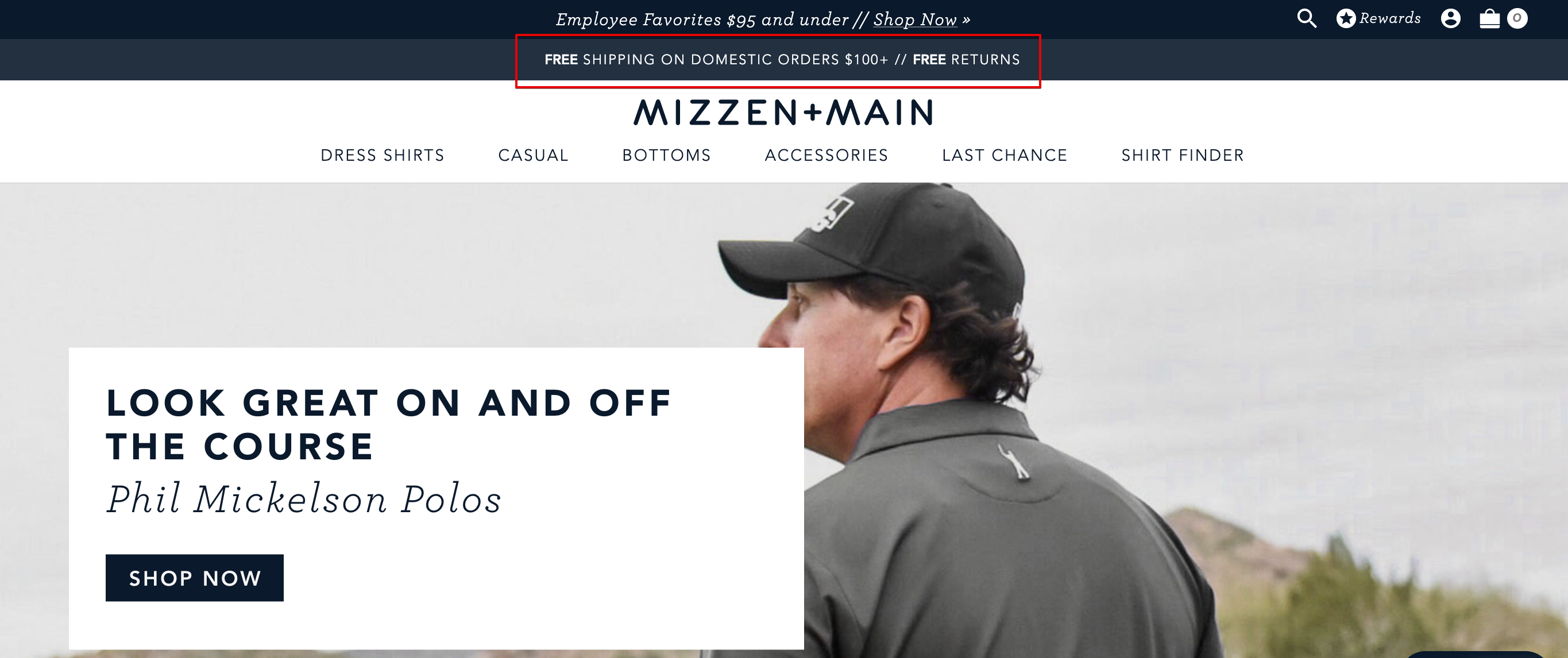 return reference on the homepage