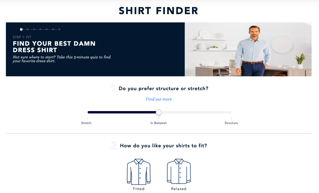 The shirt finder