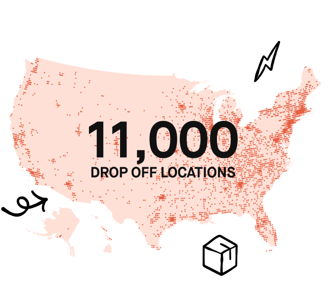 Printerless Returns Drop Off Locations