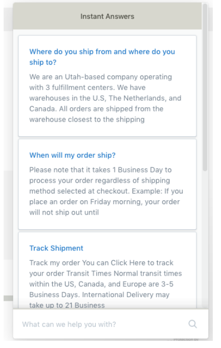 Customer experience example = Nomatic