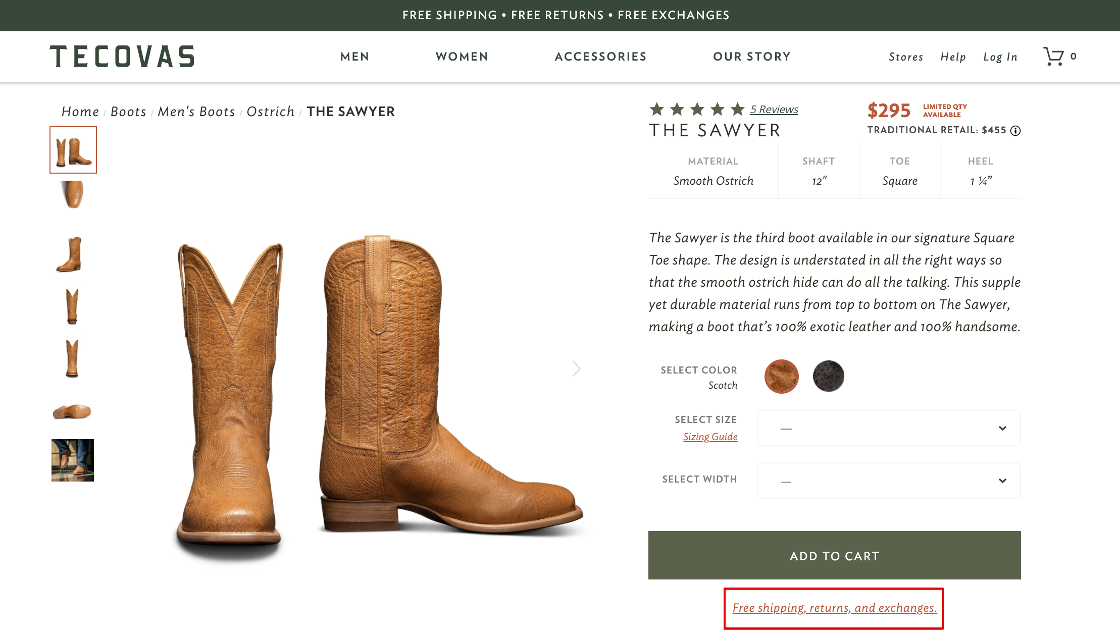 reference under add to cart
