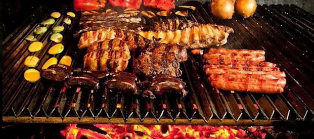 Meat and seafood grill