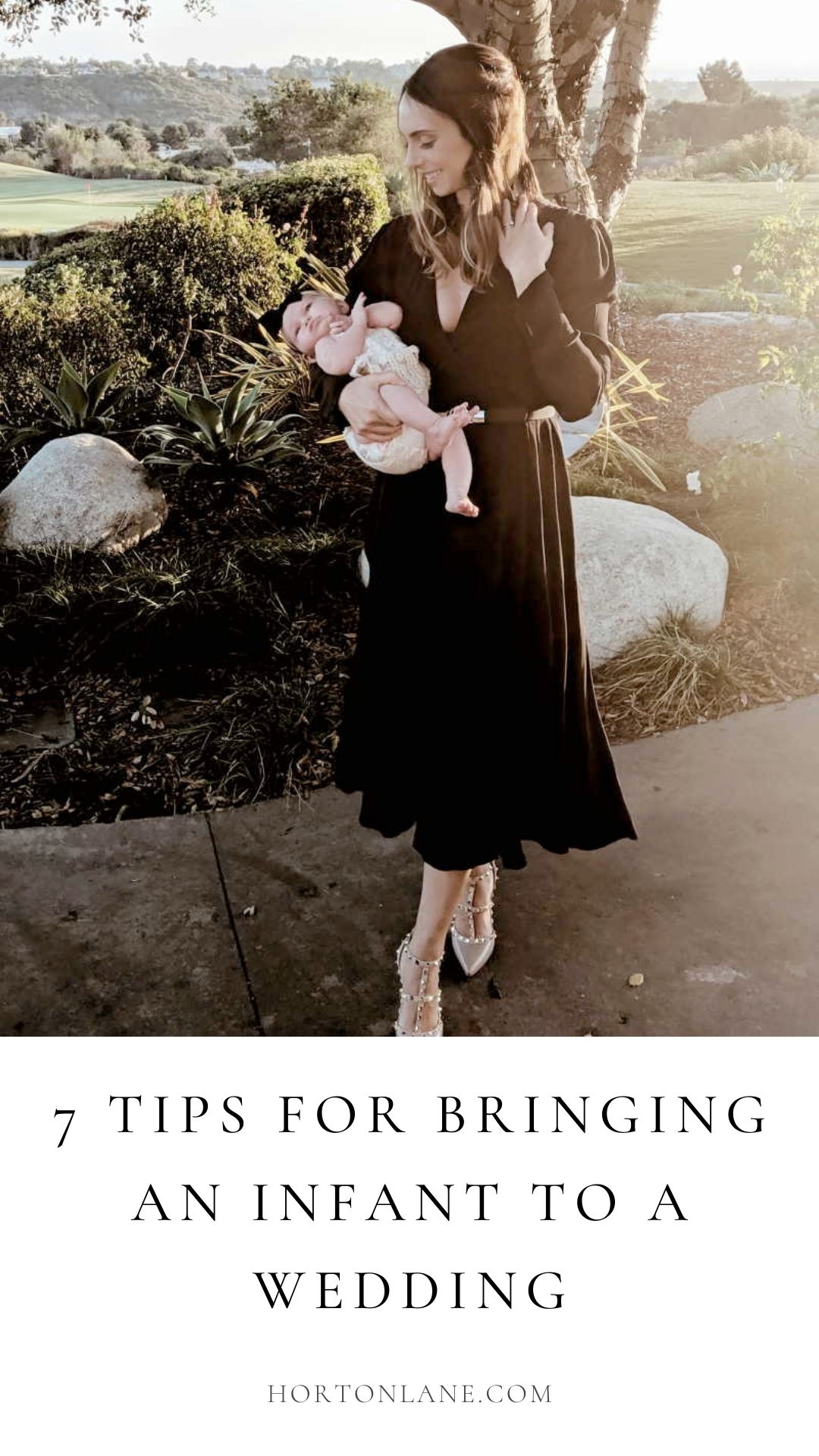 7 Tips for bringing an infant newborn to a wedding-Pinterest Pin