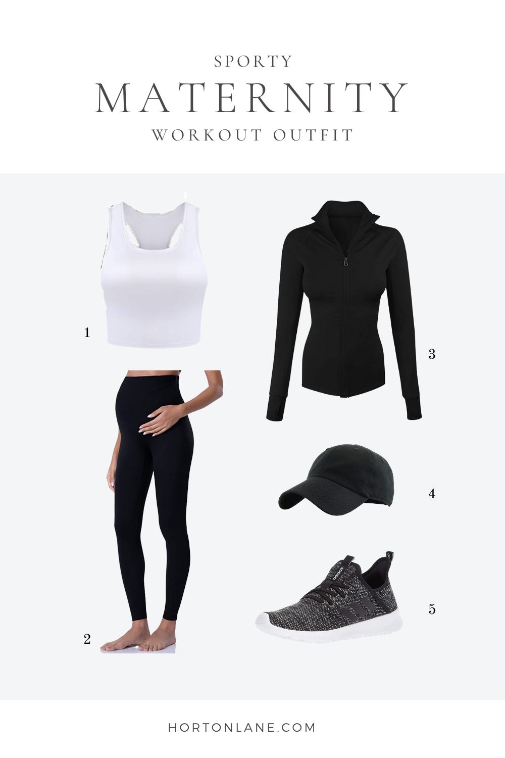 Pinterest Pin-Sporty Maternity Workout outfit