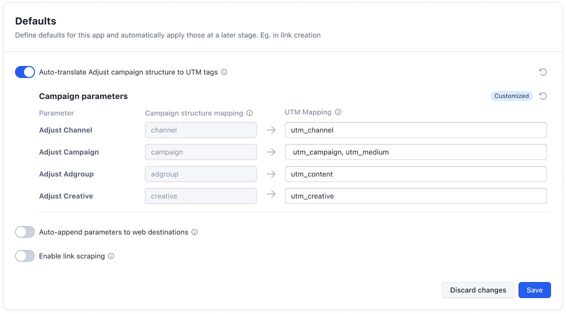 customize utm mapping customize utm mapping