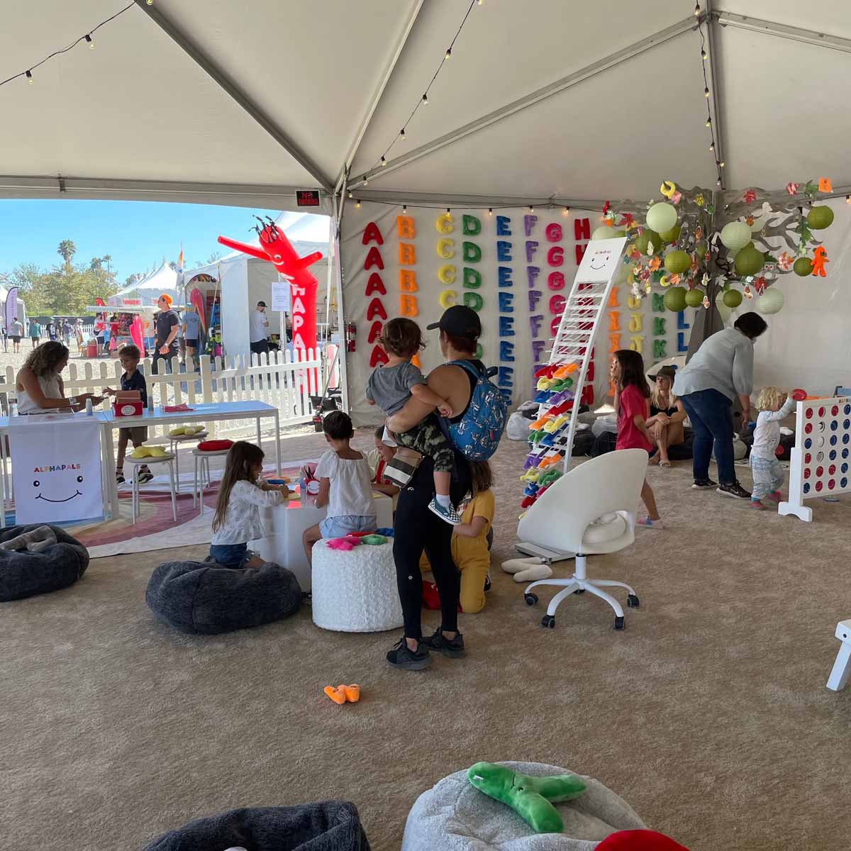 Alphapals Blog — Kids Playing in the Malibu Chili Cook Off Tent