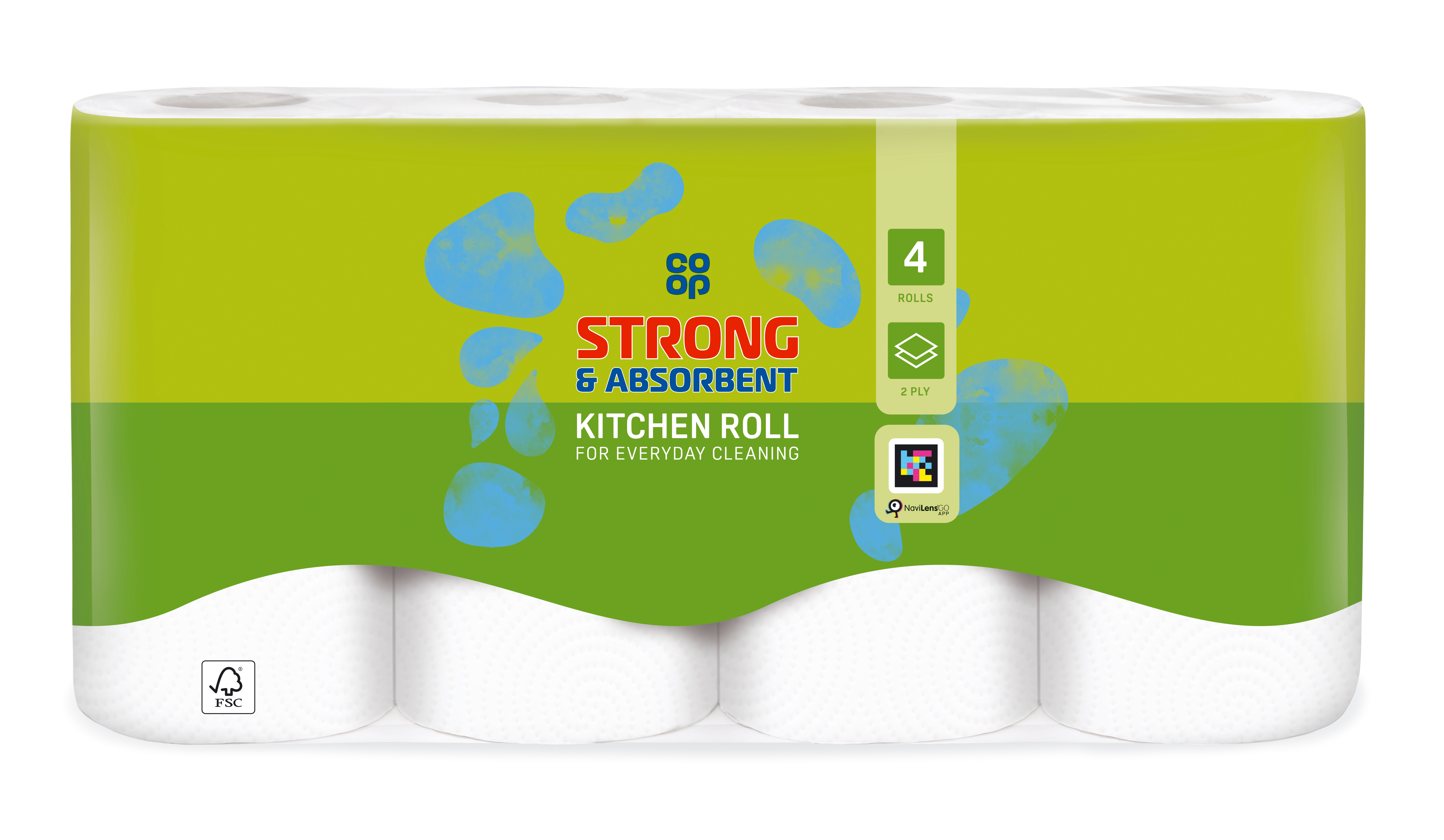 Co-op Roll Kitchen Towe (four pack)
