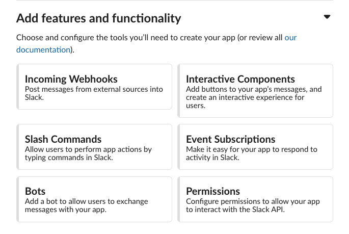 Slack dashboard