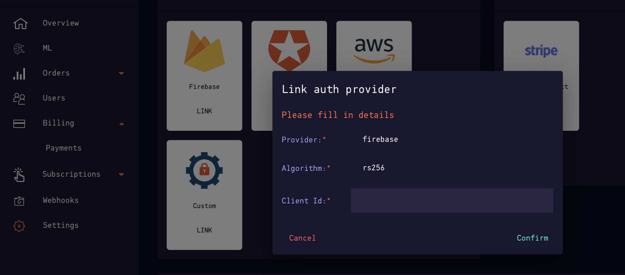 Auth provider