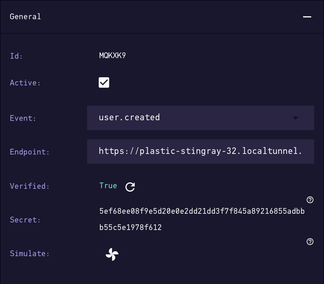 Webhook fan