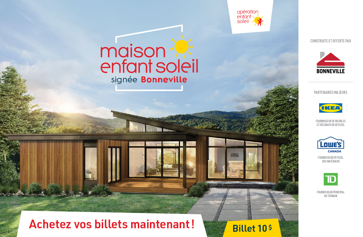 1 ticket by email - Maison Enfant Soleil signed Bonneville 2024