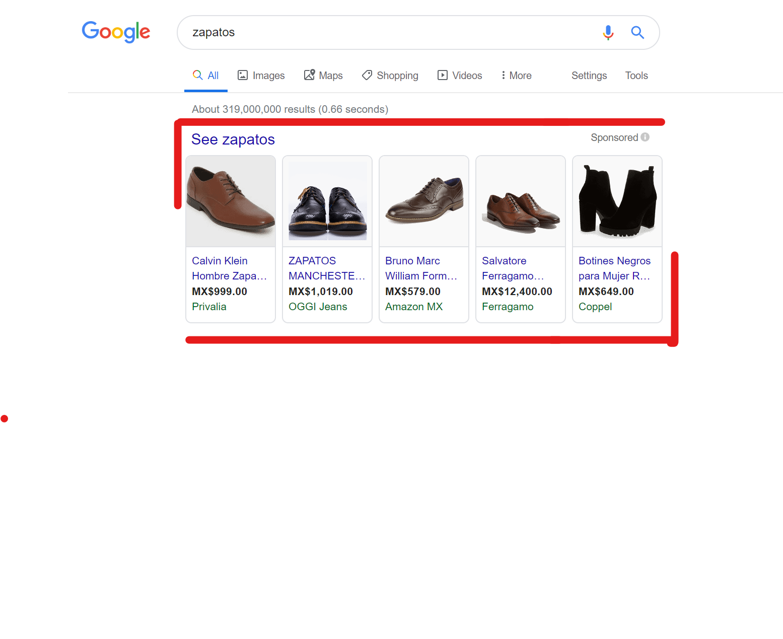 búsqueda en Shopping Google Ads 