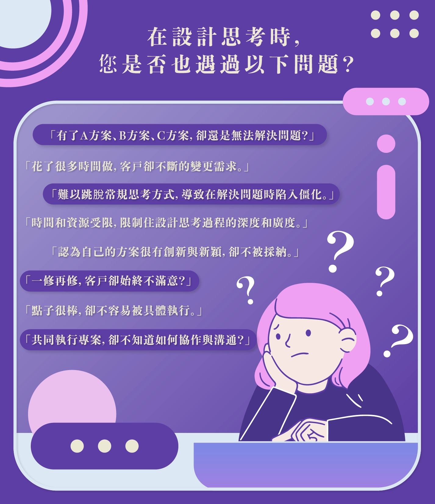 設計思考 你是否也有以下困擾