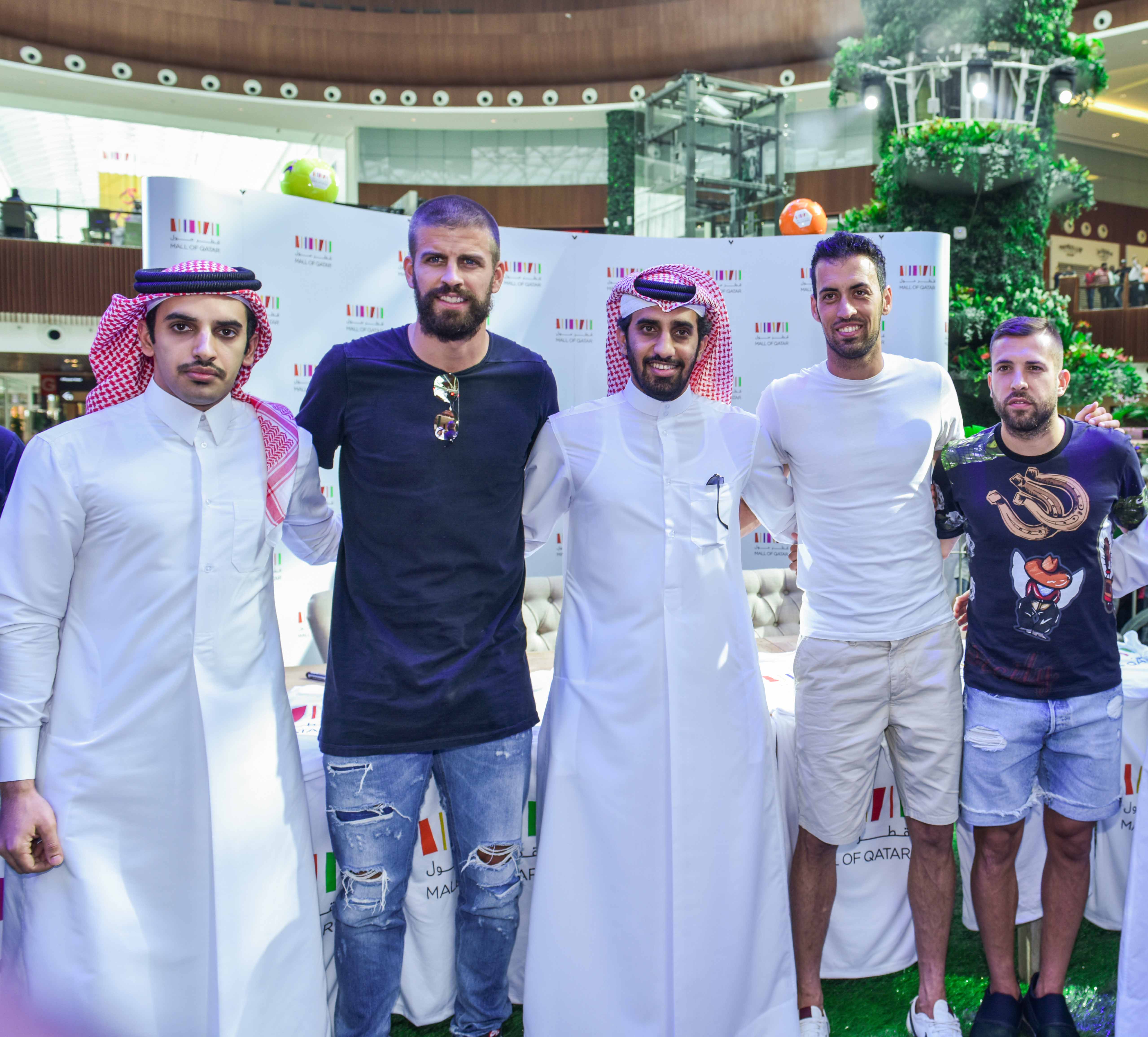 FANS MEET AND GREET FOOTBALL SUPERSTARS AT MALL OF QATAR