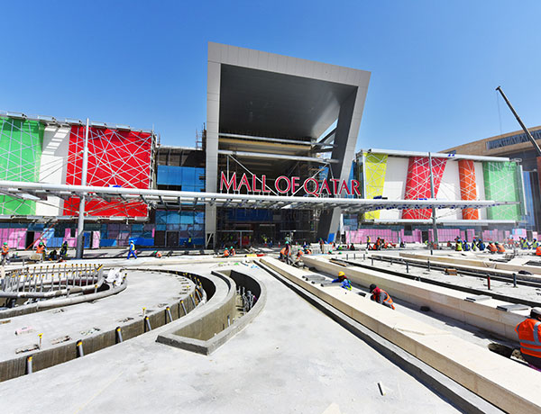 CONSTRUCTION PROGRESS DOES NOT HALT AT MALL OF QATAR