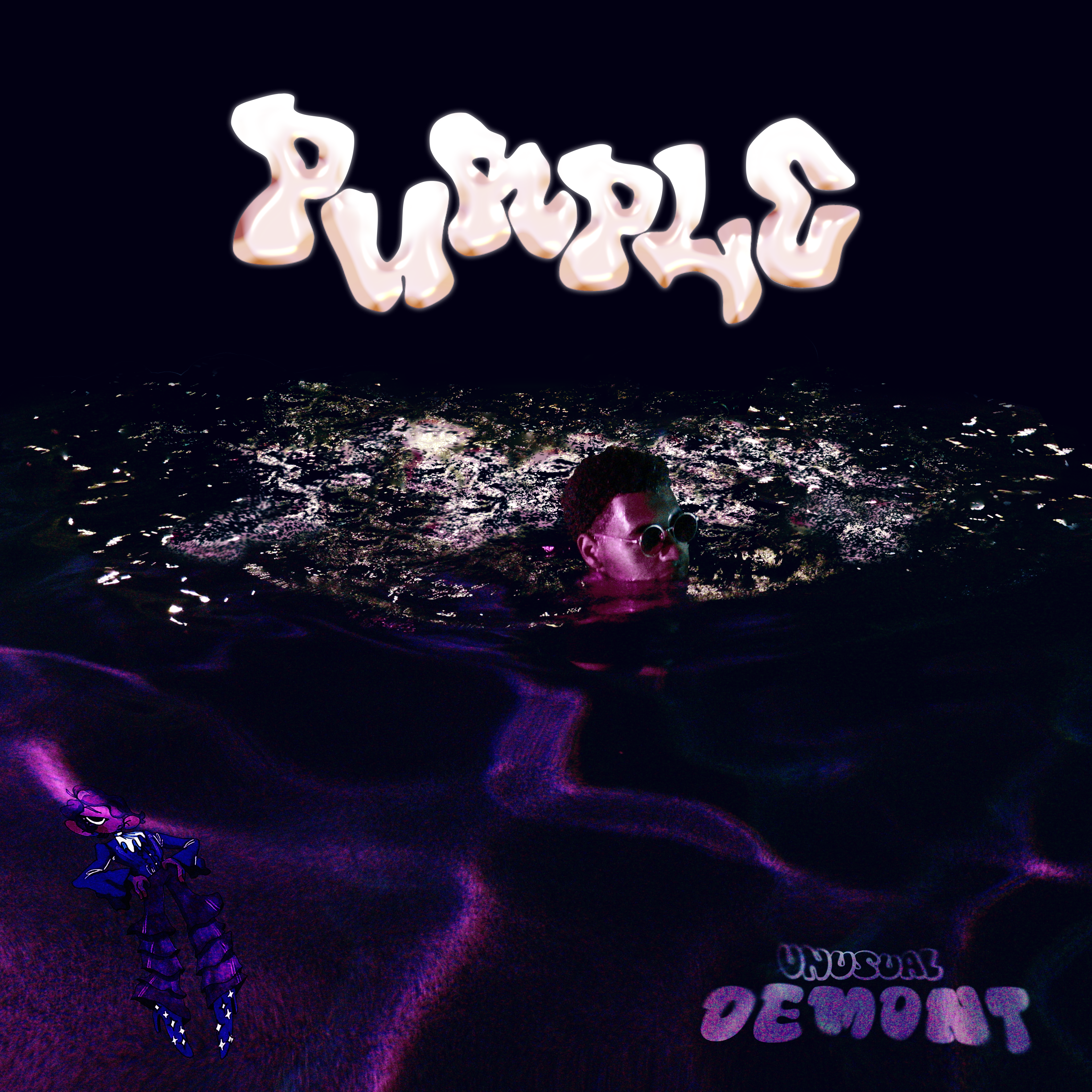 cover art for third single by unusual demont - purple