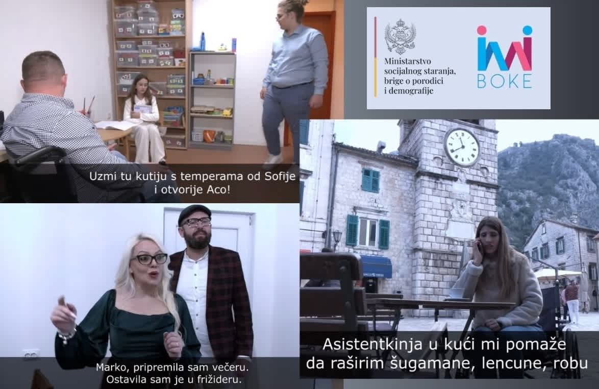Kolaž od slikanih ekrana, tri spota