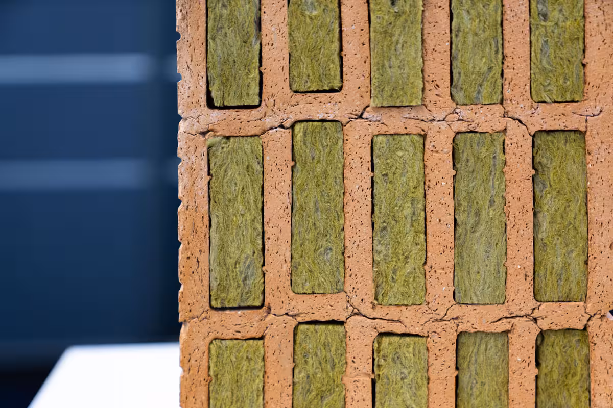 Insulation for clay bricks