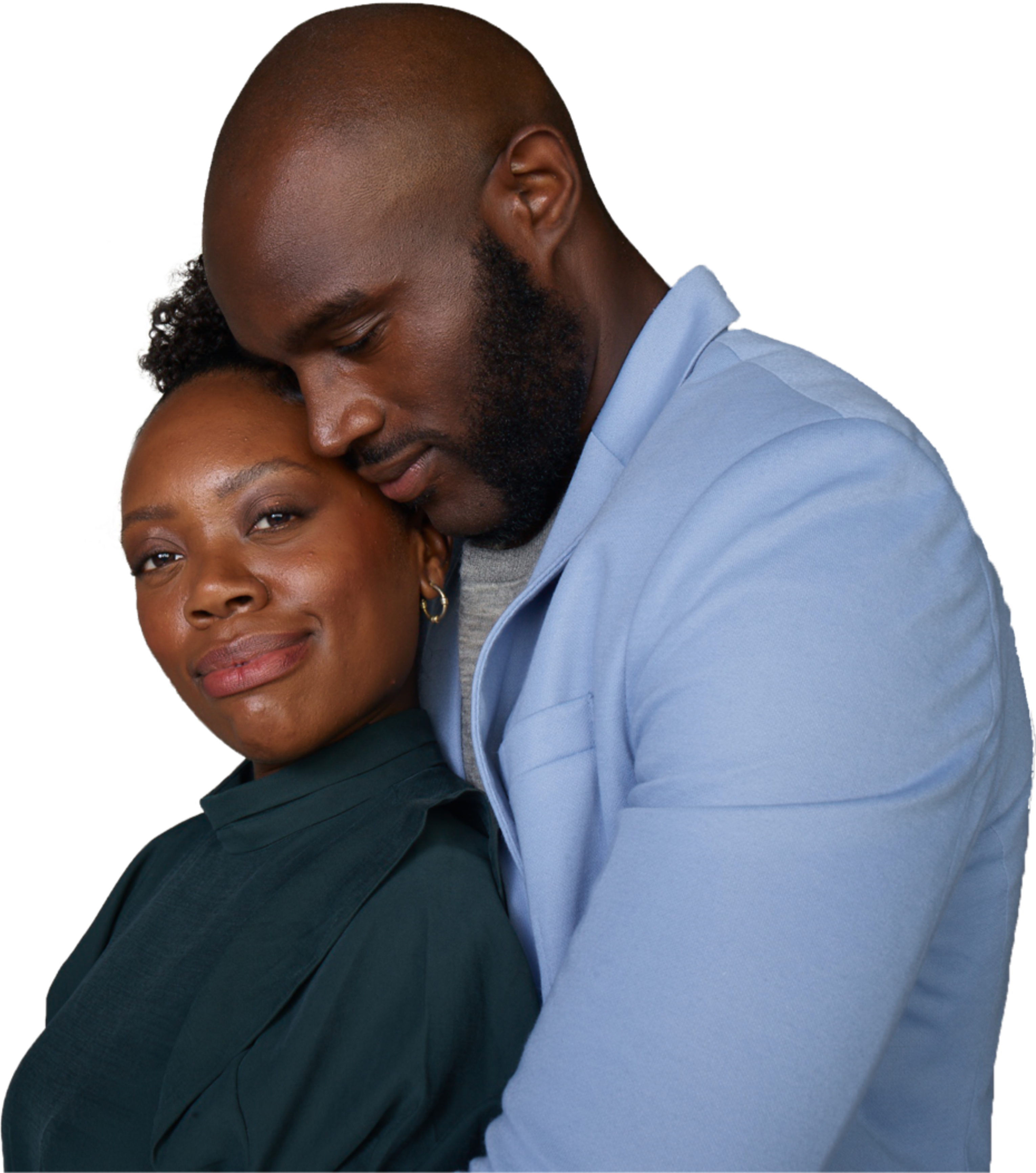Black man and black woman