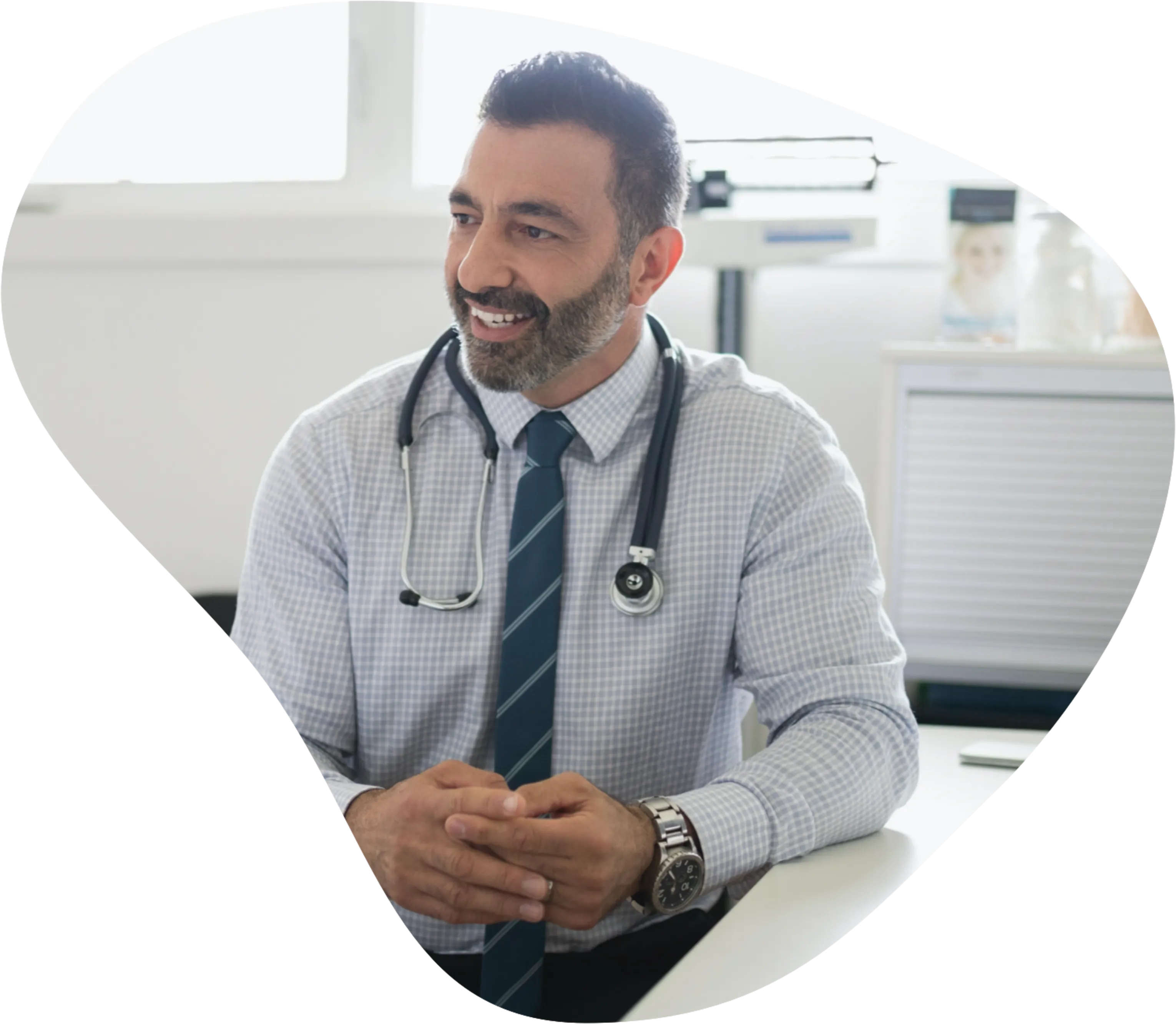 Male medical genetic specialist