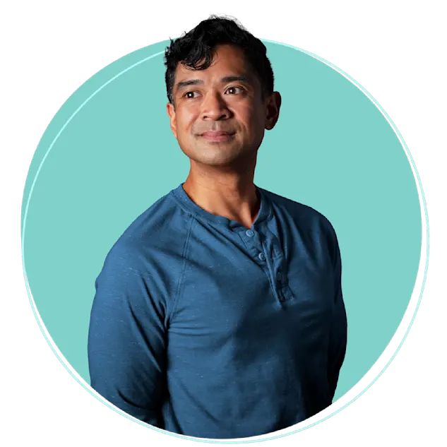 Male patient in blue long sleeve shirt – Invitae genetic testing