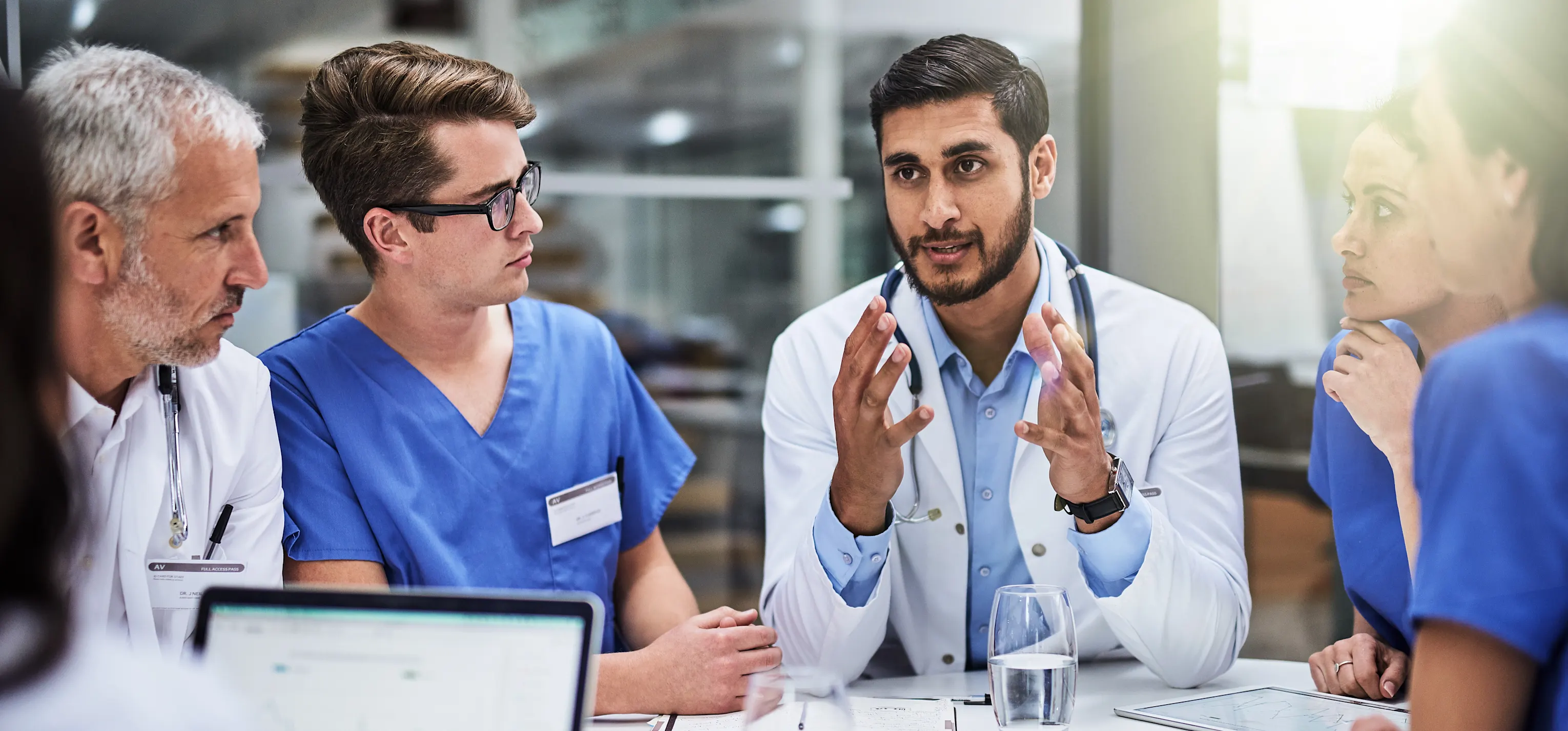 Shot of a team of doctors having a meeting