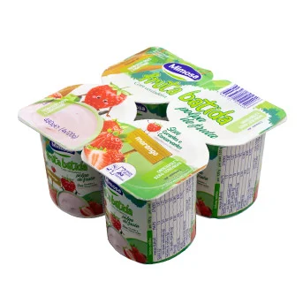 embalagem de 4 iogurtes Mimosa