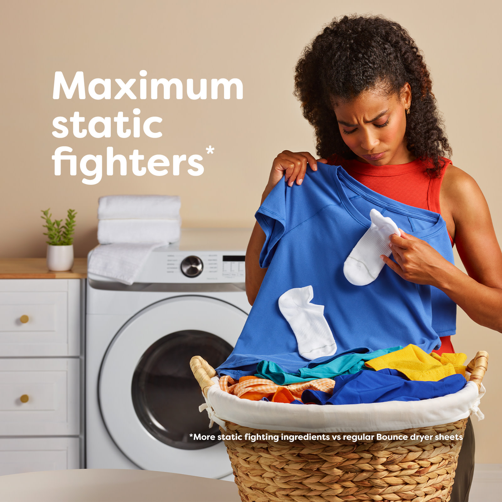 Bounce Lasting Fresh Dryer Sheets benefits: Maximum static fighters